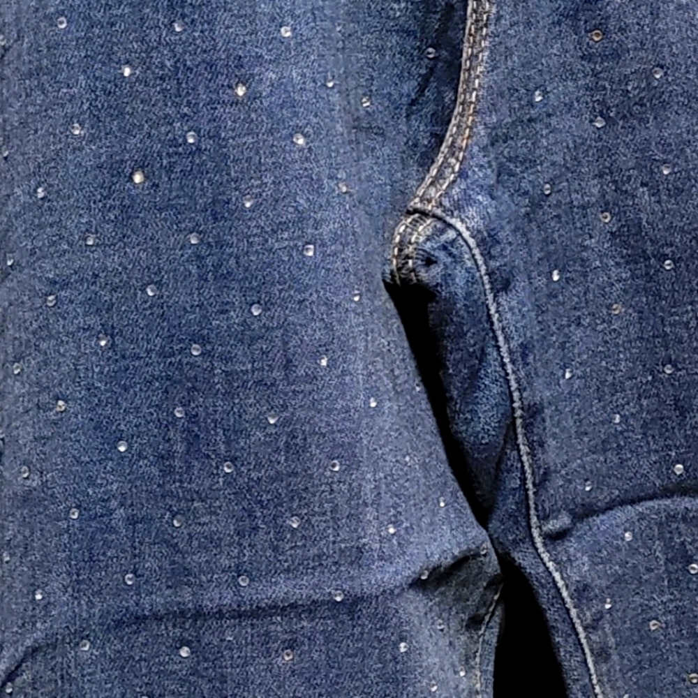 Ladies jeans studded front